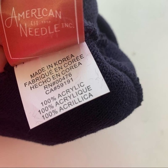 AMERICAN NEEDLE NAVY BEANIE NWT UNISEX - Picture 3 of 3